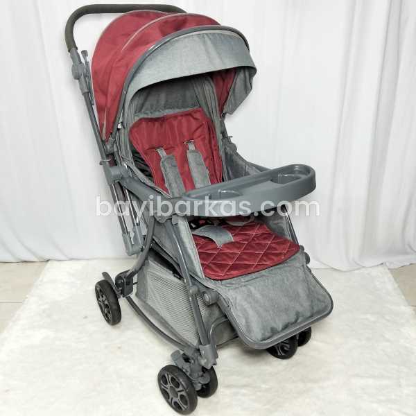 Stroller 3in1 Pliko 'Nevada' Merah *Second (BP - NFA)