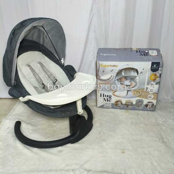 Baby Swing Automatic SUGAR BABY 'HUG ME' Abu-Abu *2nd (BP.MA)