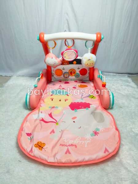 Sugar baby 2in1 Baby Walker & Playmat/Push Walker/Alat Bantu Jalan Anak 'Play with Me' TJ 155-2)PA *EX KADO