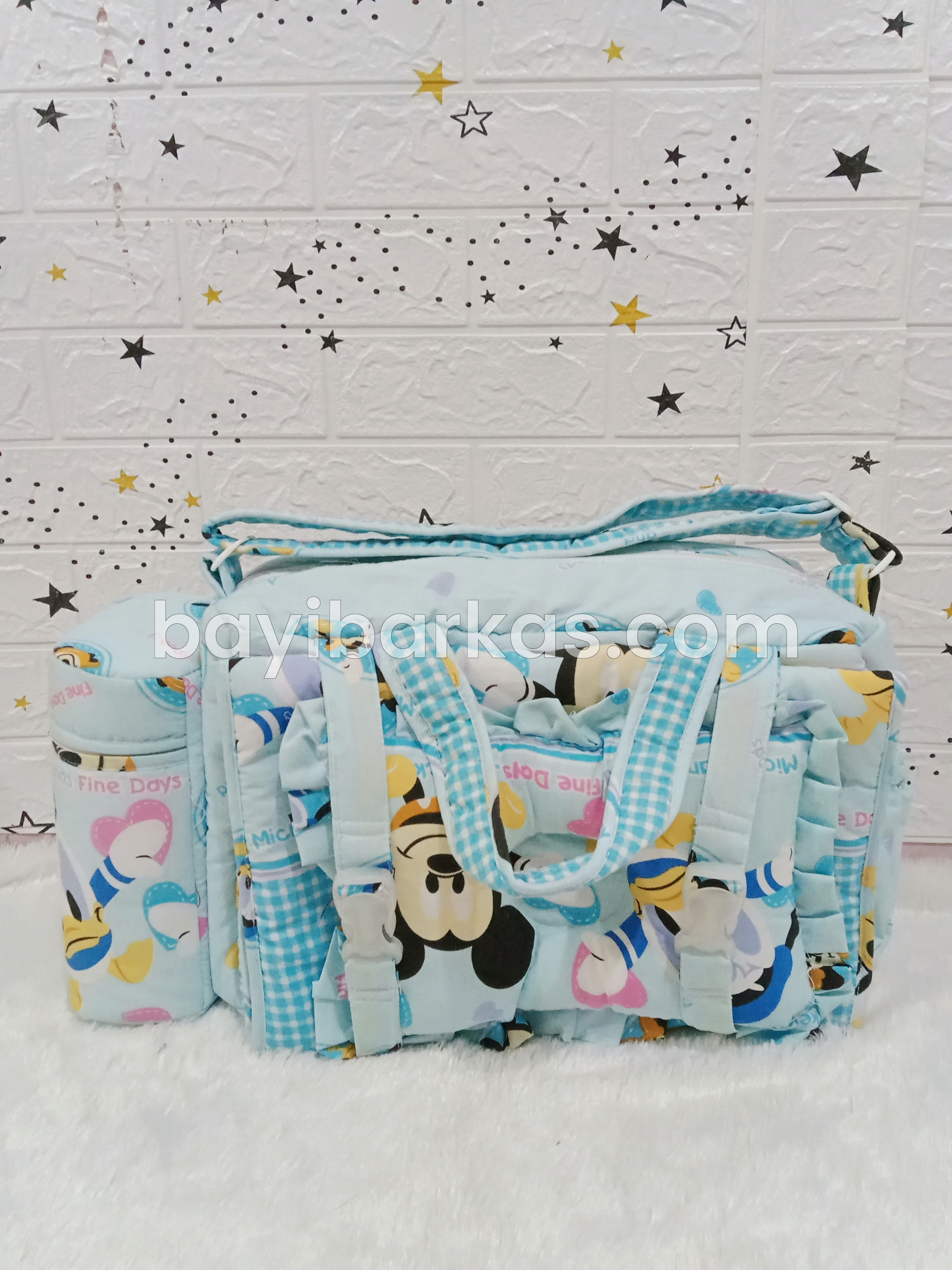 Tas Perlengkapan Bayi CHEKIDO Mickey Biru *EX-KADO