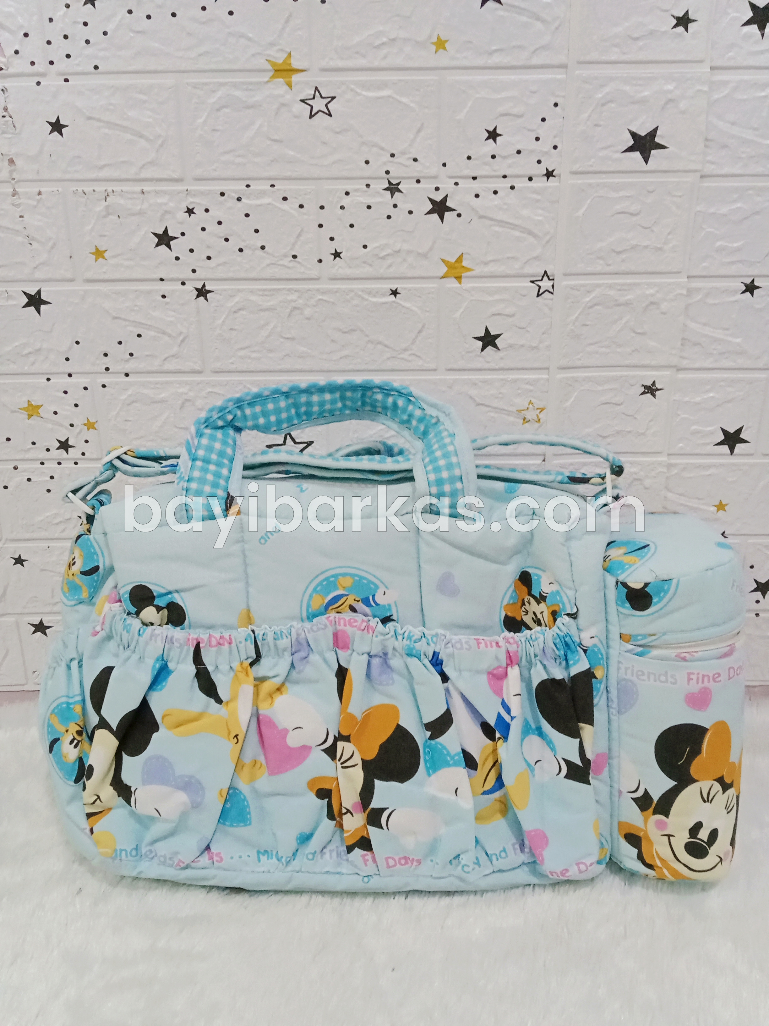 Tas Perlengkapan Bayi CHEKIDO Mickey Biru *EX-KADO