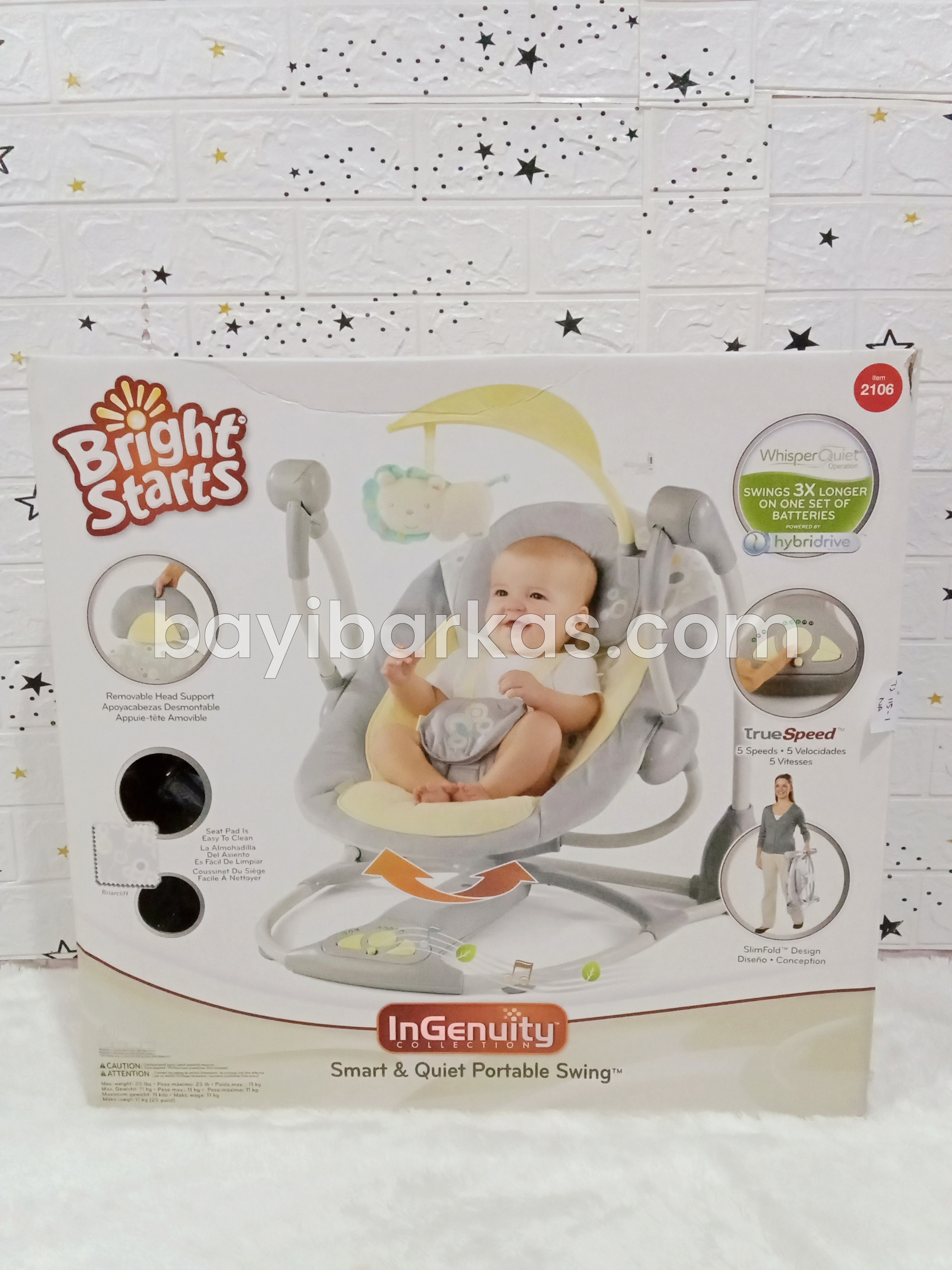 Baby Swing Elecktrik merk BRIGHT STARTS 'ingenuity' *Second