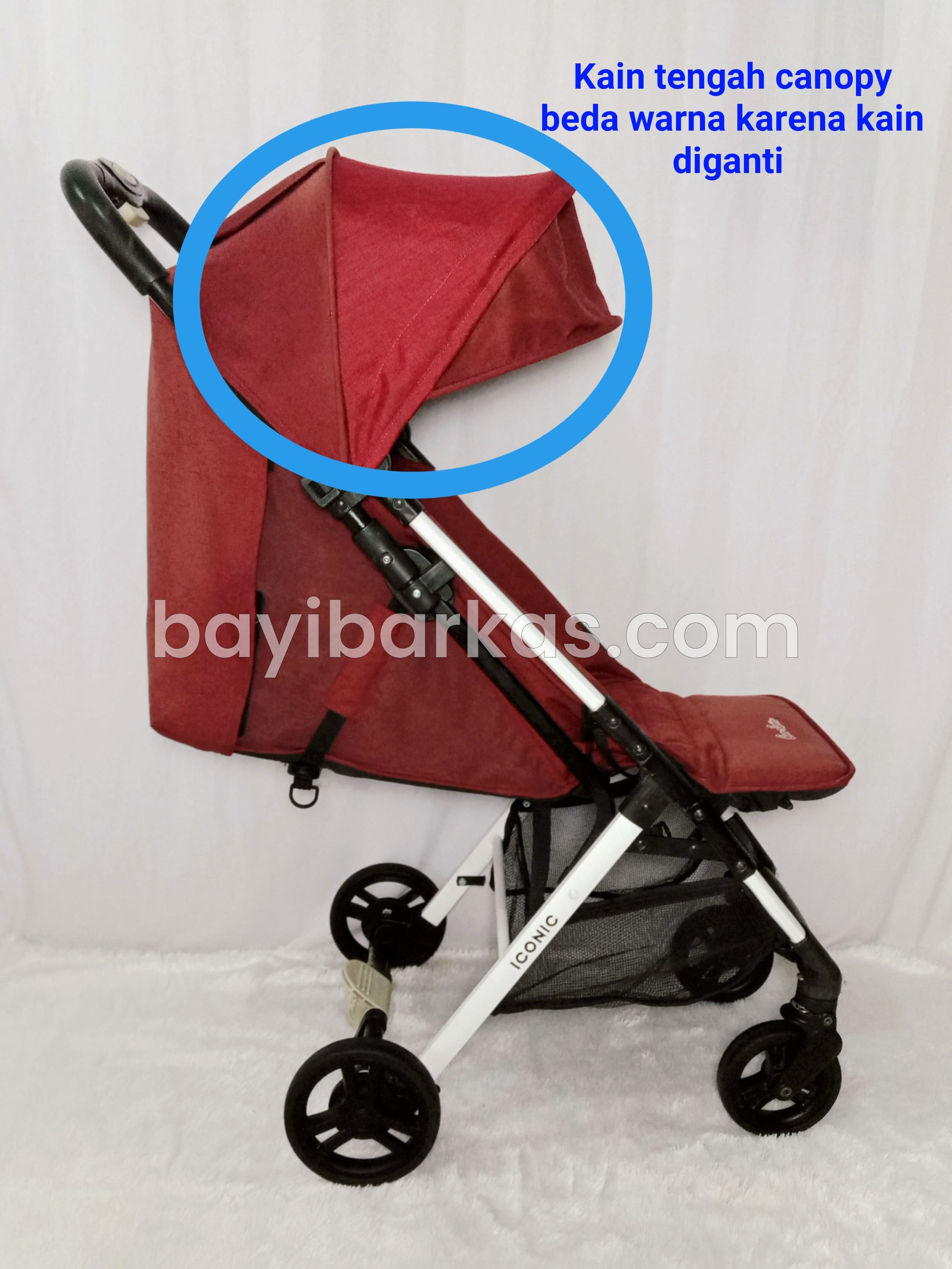 Stroller merk COCO LATTE ICONIC maroon *Second (BP. MFA)