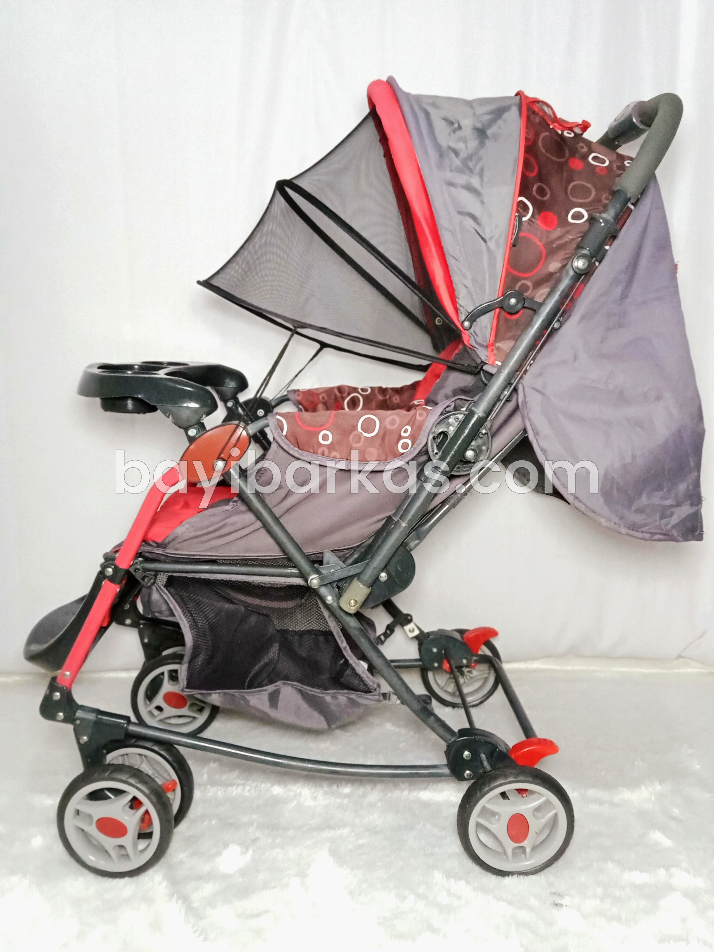 Stroller 3in1 PLIKO 'GRANDE' Merah *SECOND (BP.NA)