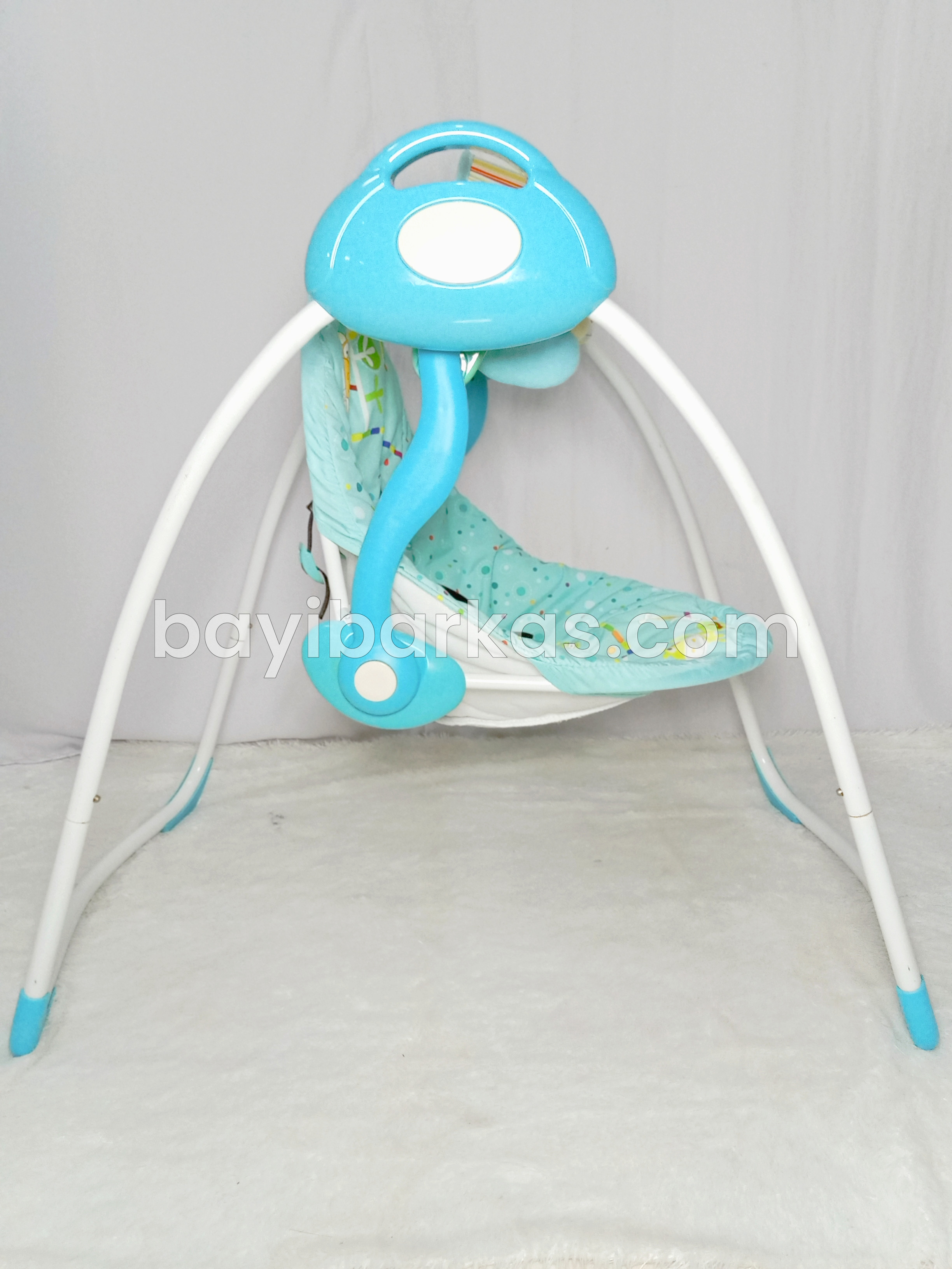 Baby Swing Elektrik Merk 'Baby Elle' Warna Biru *Second (TJ.141-2/KFA)