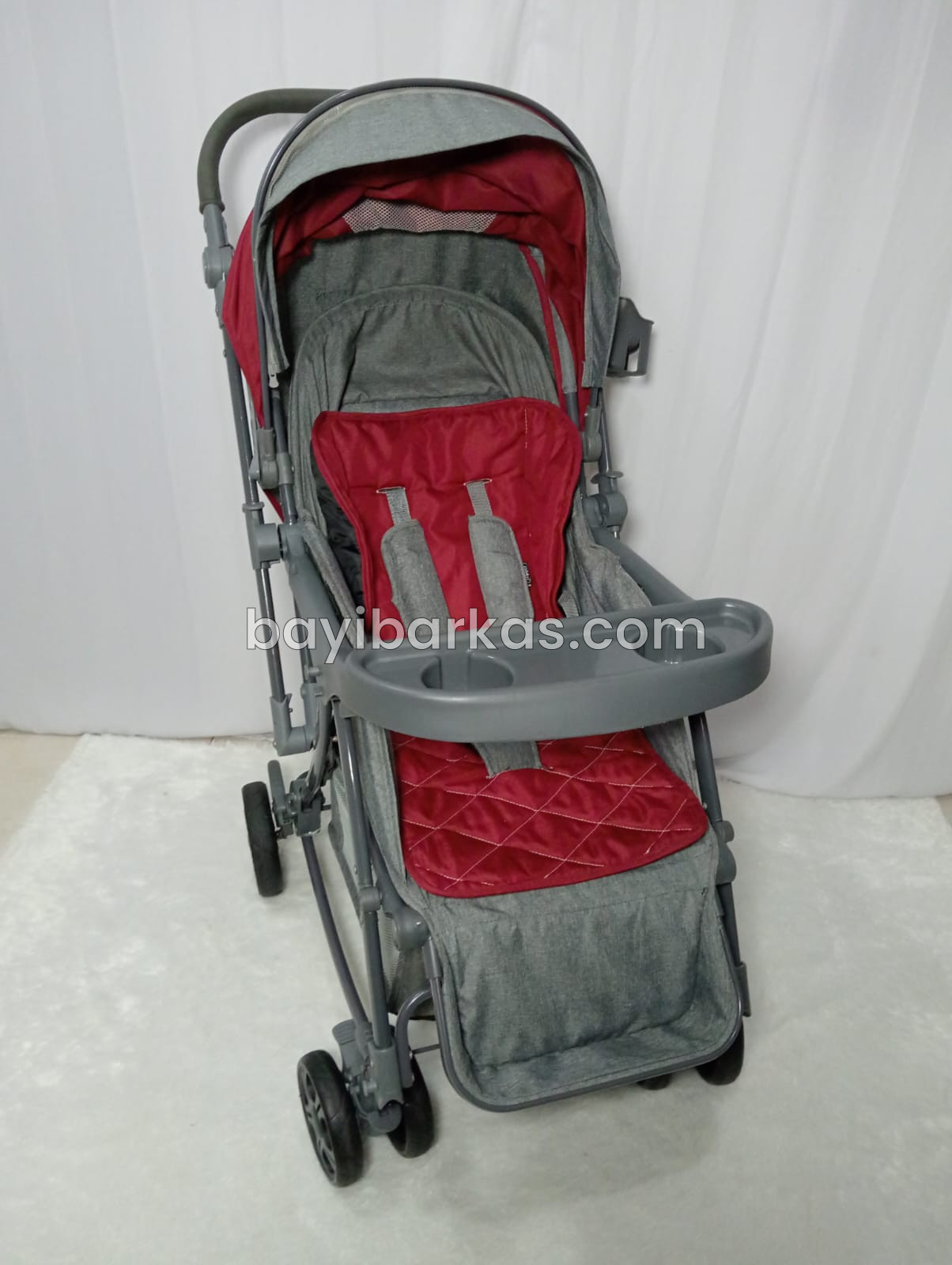 Stroller 3in1 Pliko 'Nevada' Merah *Second (BP - NFA)