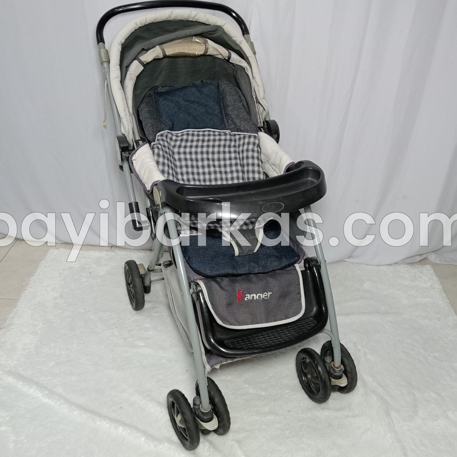 Stroller 2in1 Pliko 'Ranger' Abu Cream *Second (BP - KA)