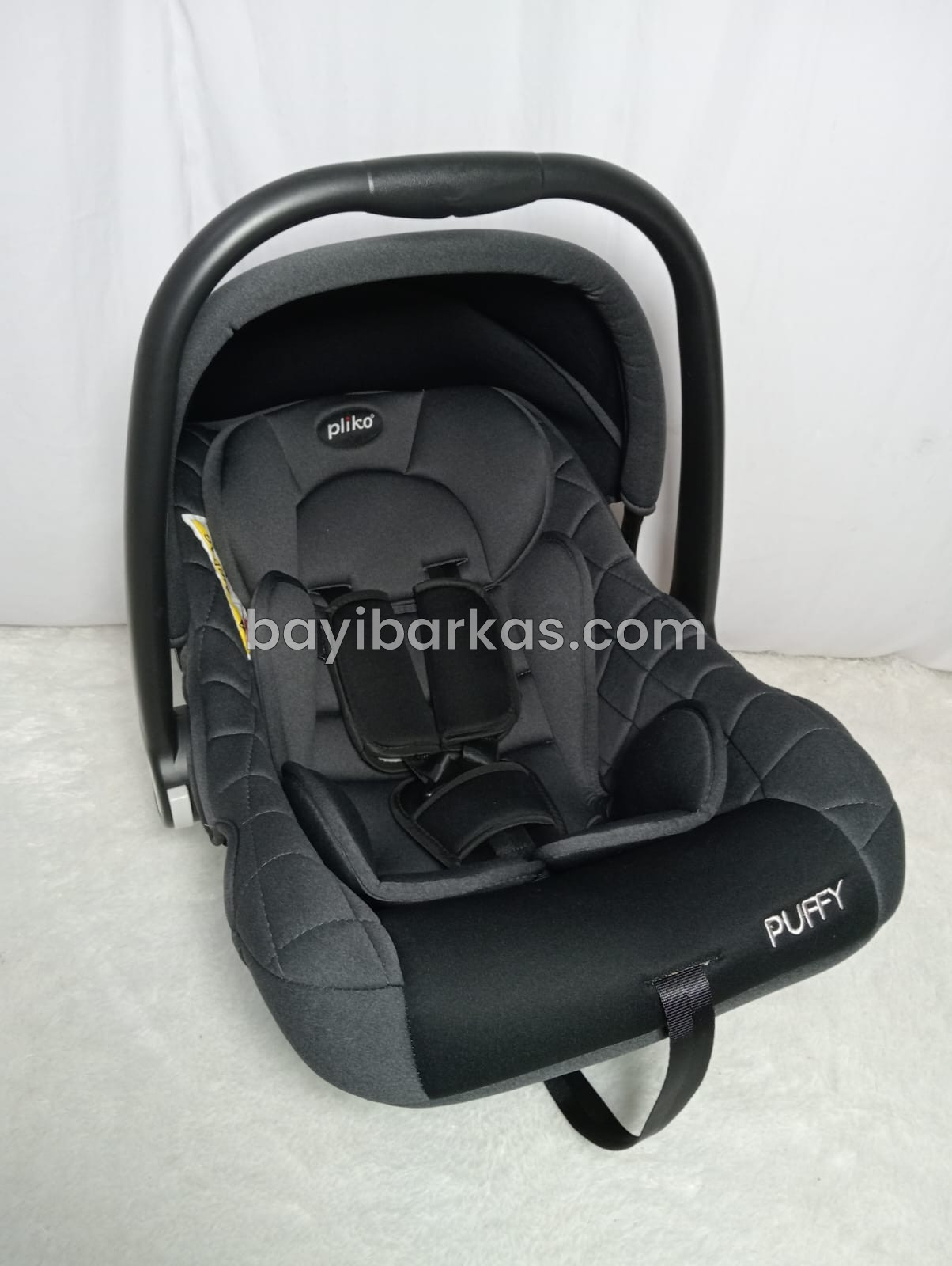 Carseat Infant Carrier Pliko PUFFY Hitam *Like New (BP.NA)
