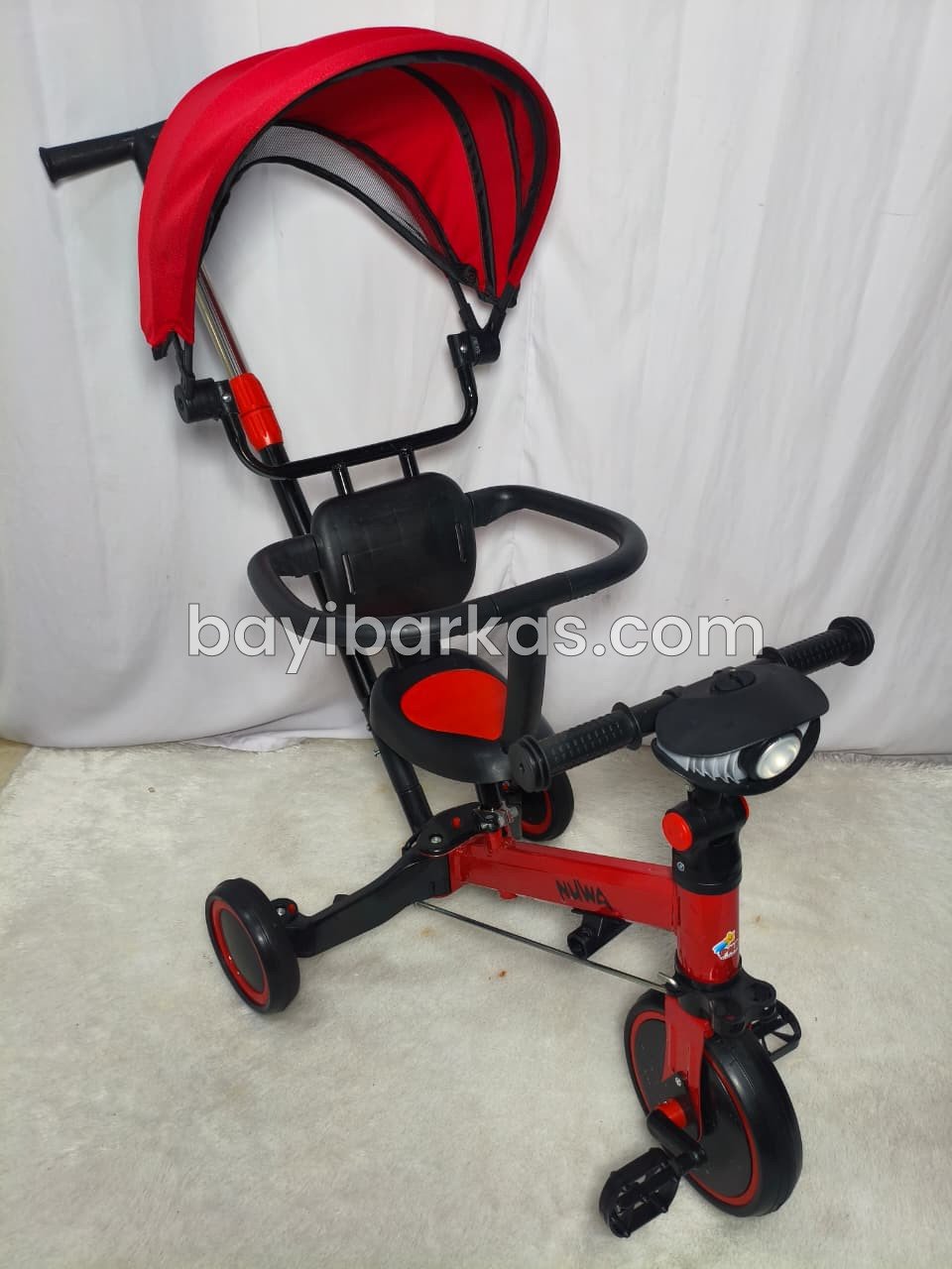 Sepeda Anak Nuwa  (3in1) + Dorongan + Musik Lampu Sepeda Anak Roda Tiga Push Bike *2nd (TJ 151-2/ZA)