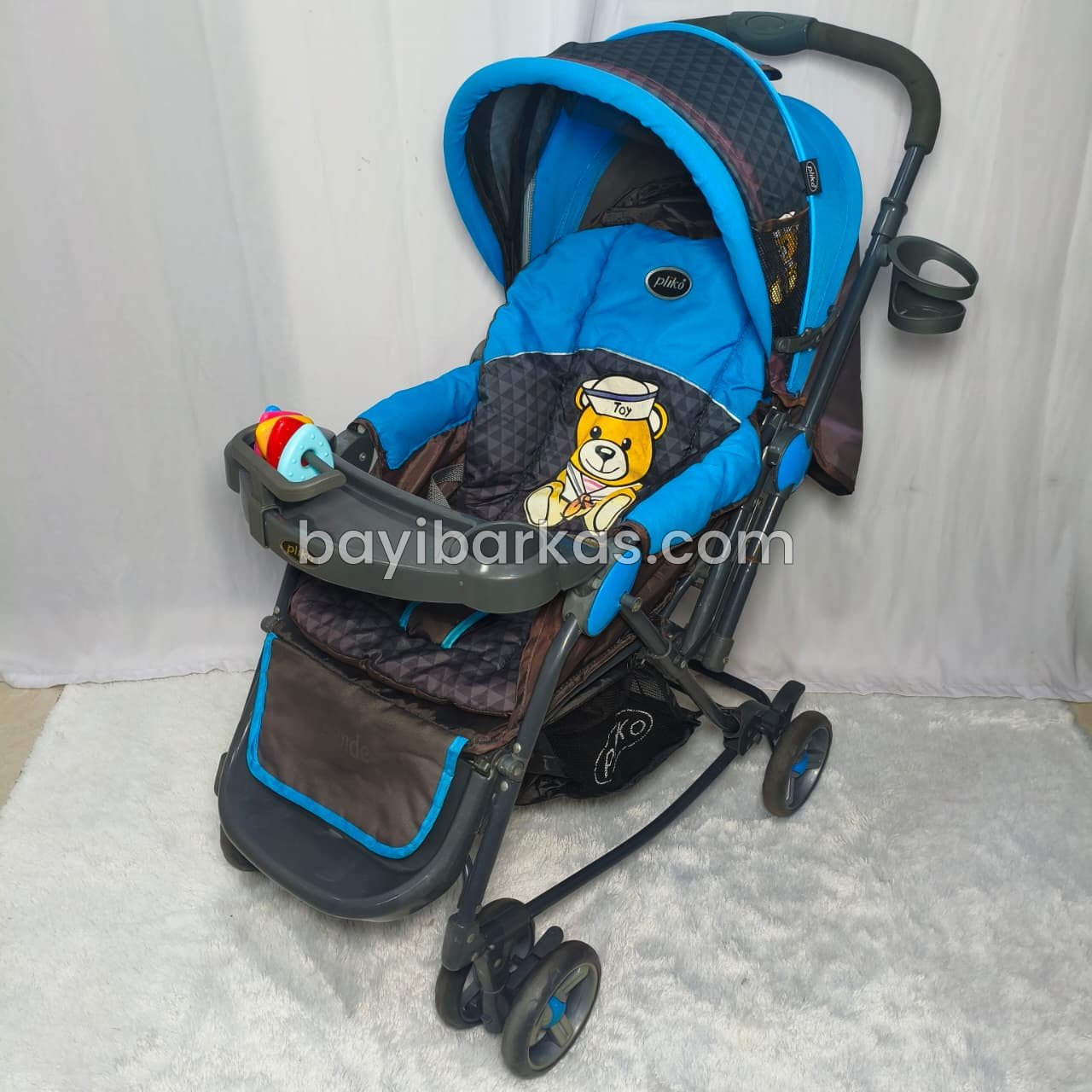 Stroller PLIKO type 'GRANDE' Biru *2nd (BP.KA)