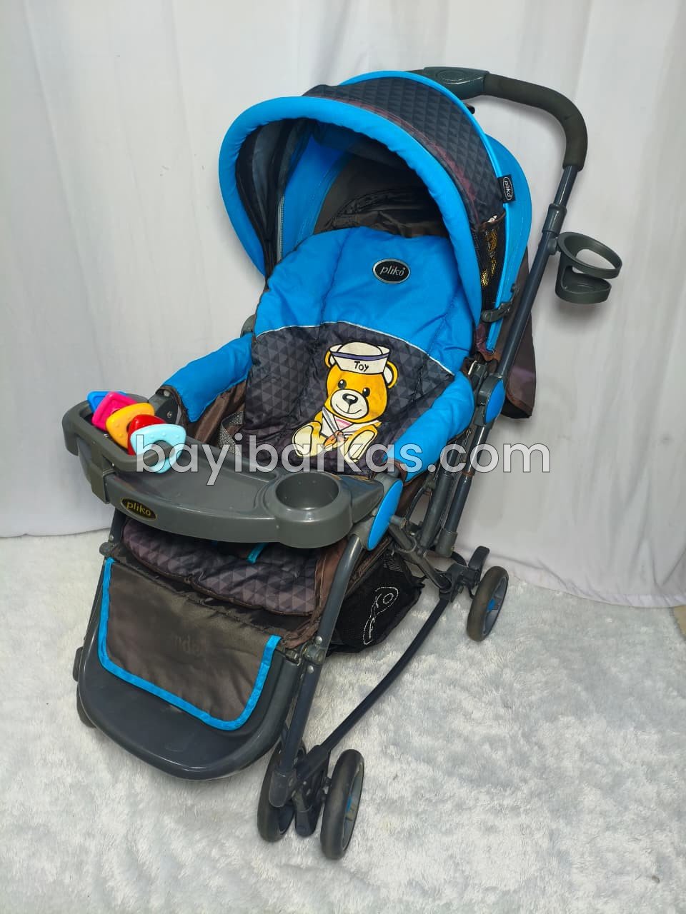 Stroller PLIKO type 'GRANDE' Biru *2nd (BP.KA)