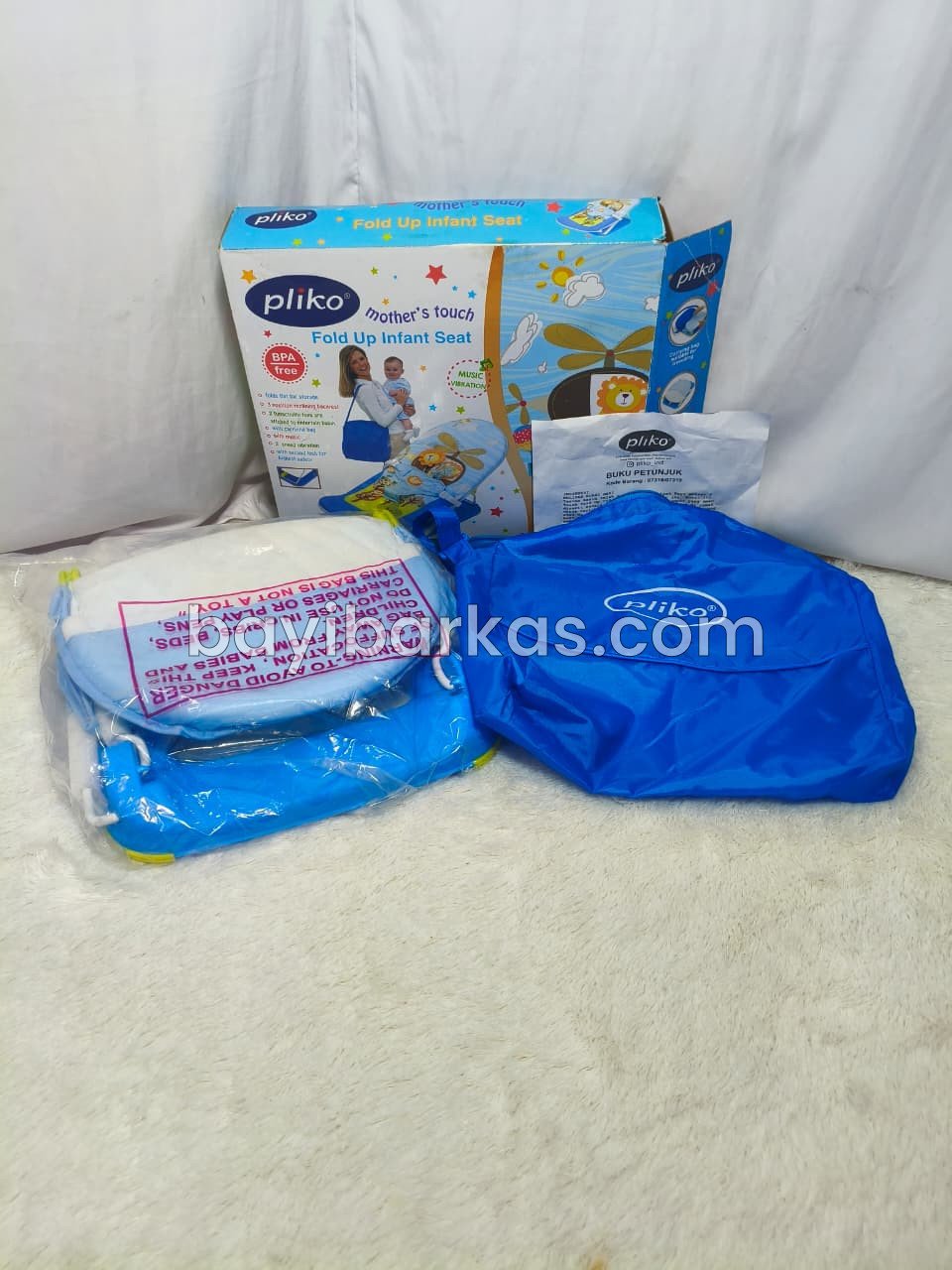 Fold Up Infant Seat PLIKO Biru *EX KADO (TJ-156/5) FA