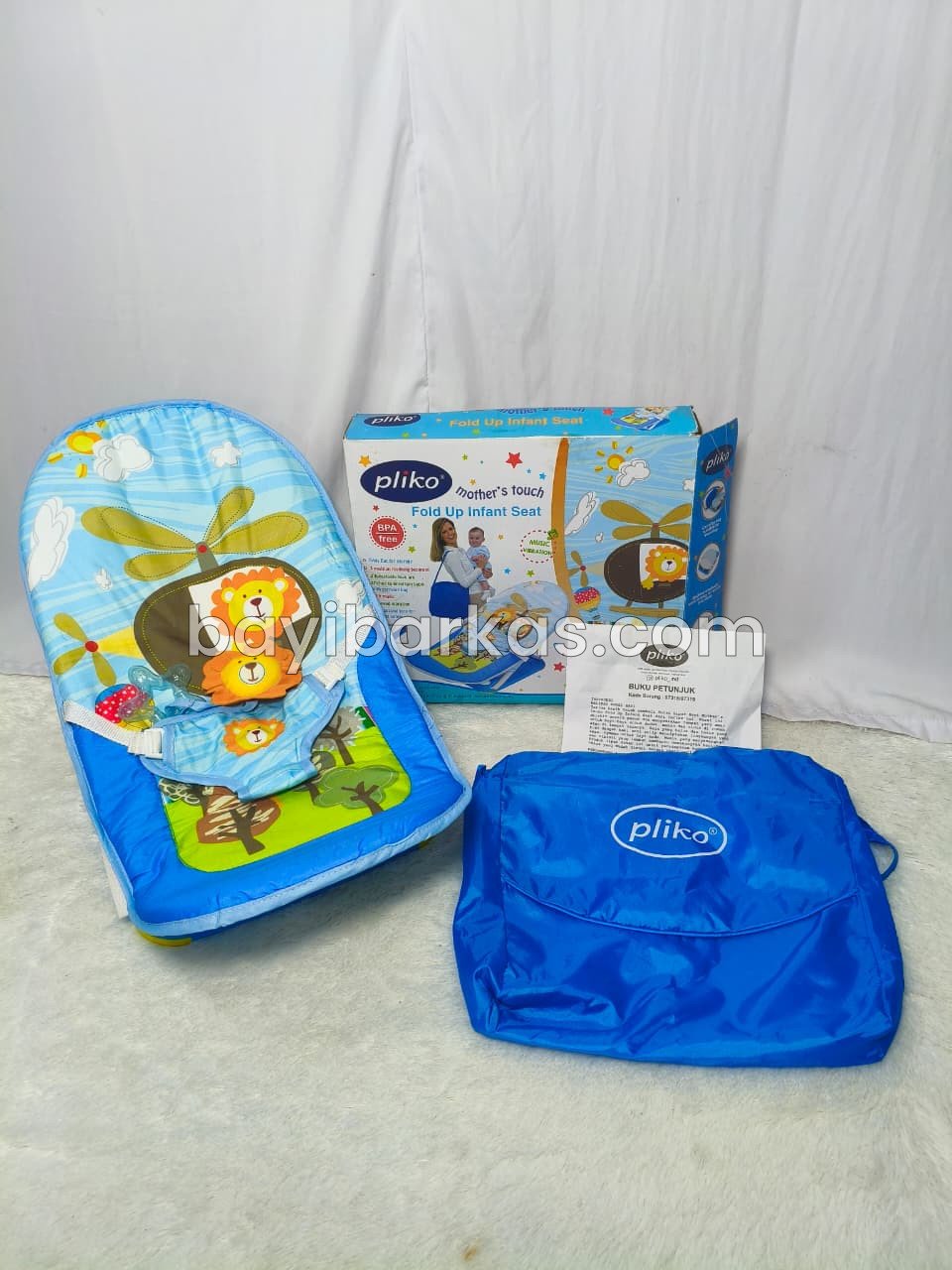 Fold Up Infant Seat PLIKO Biru *EX KADO (TJ-156/5) FA