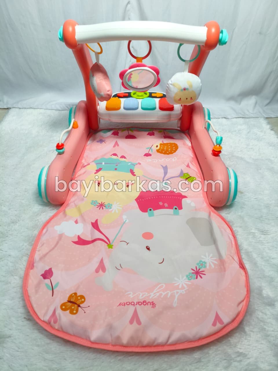 Sugar baby 2in1 Baby Walker & Playmat/Push Walker/Alat Bantu Jalan Anak 'Play with Me' TJ 155-2)PA *EX KADO