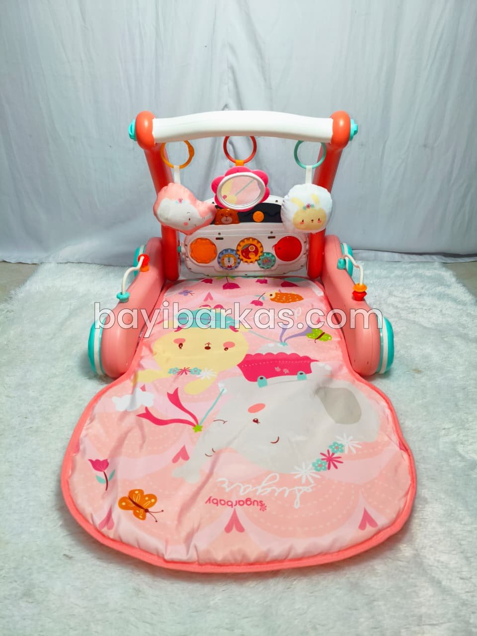 Sugar baby 2in1 Baby Walker & Playmat/Push Walker/Alat Bantu Jalan Anak 'Play with Me' TJ 155-2)PA *EX KADO