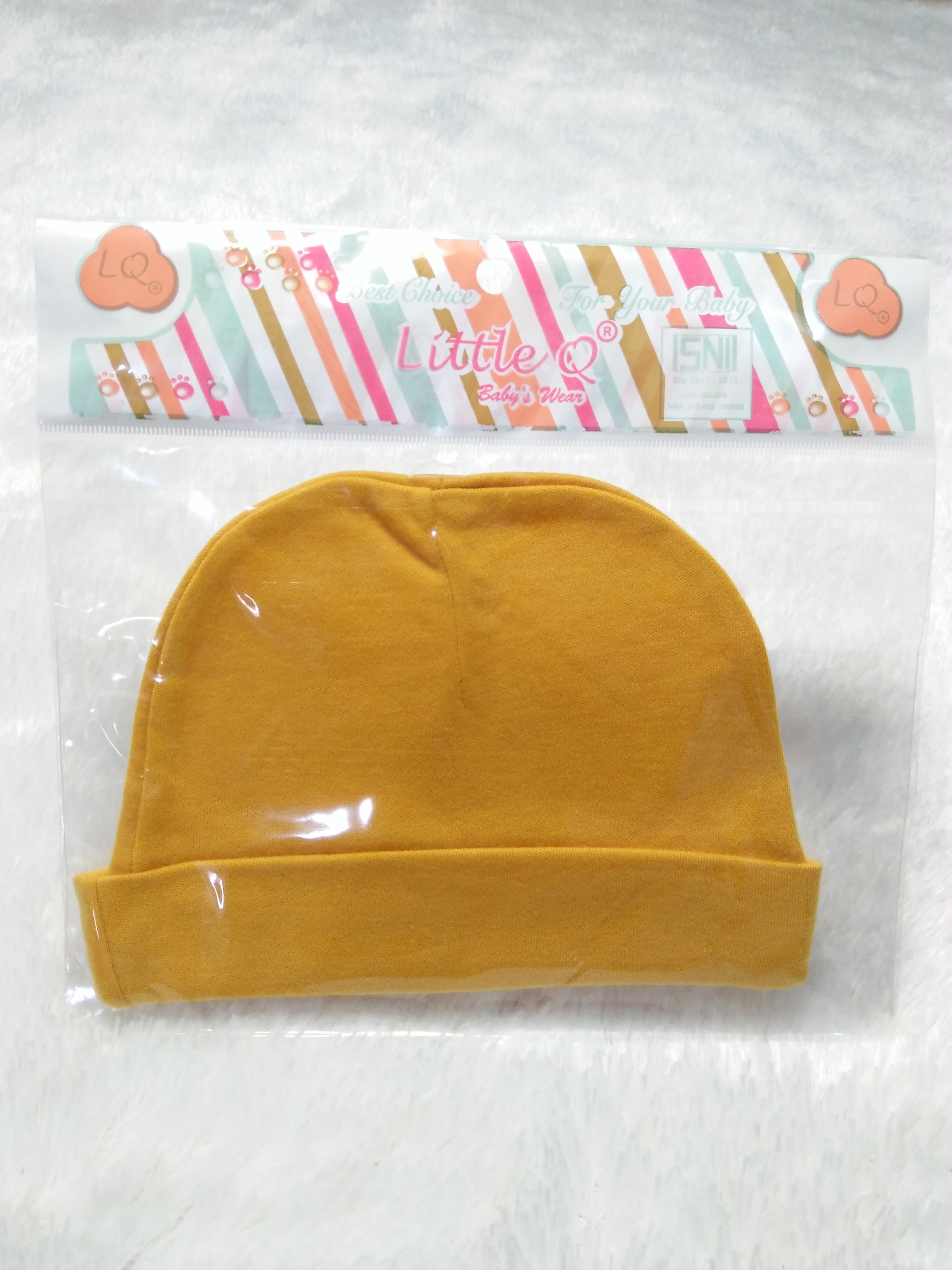 Topi Bulat / Kupluk Bulat Polos LITTLE Q (KAP)