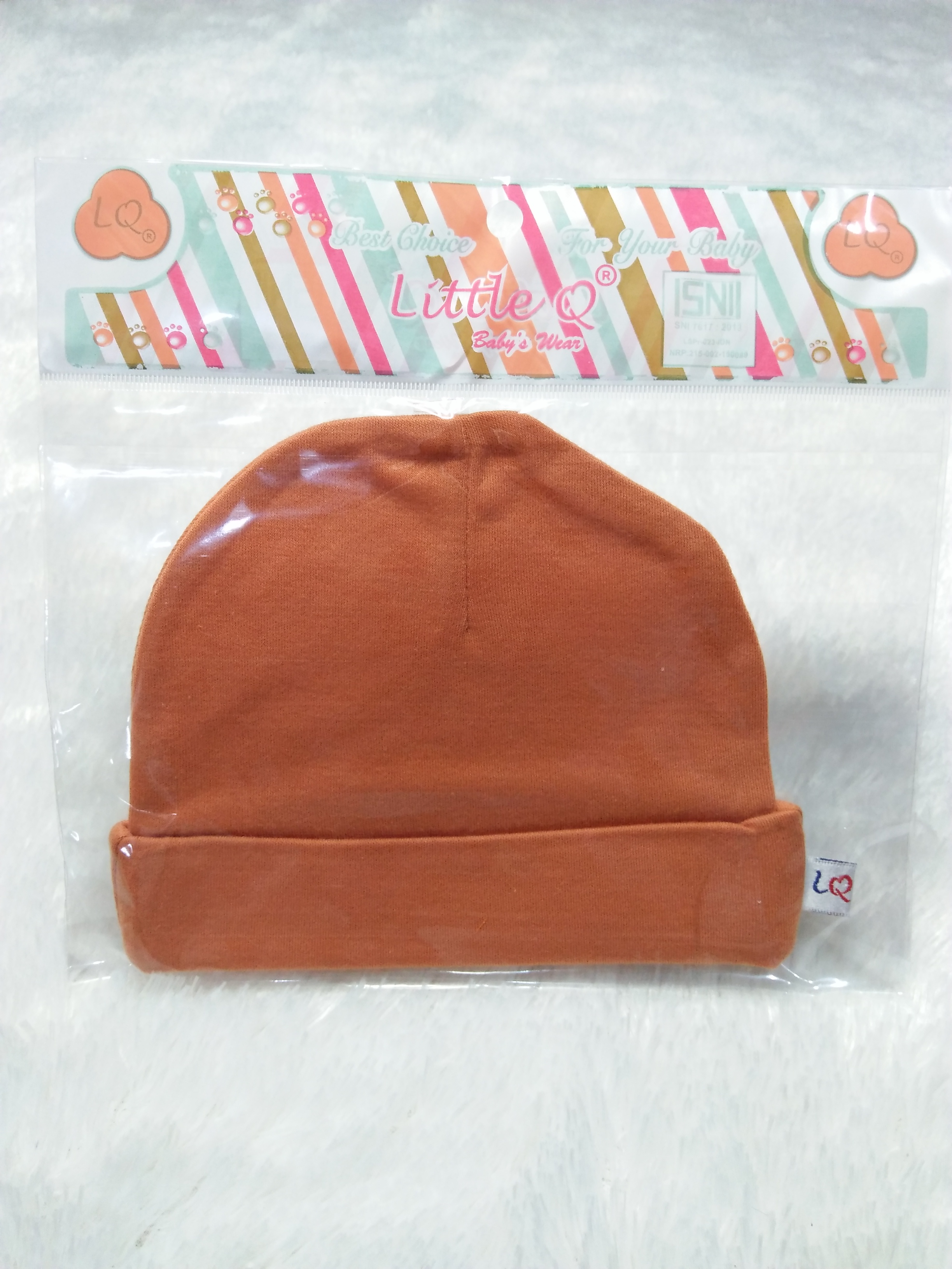 Topi Bulat / Kupluk Bulat Polos LITTLE Q (KAP)
