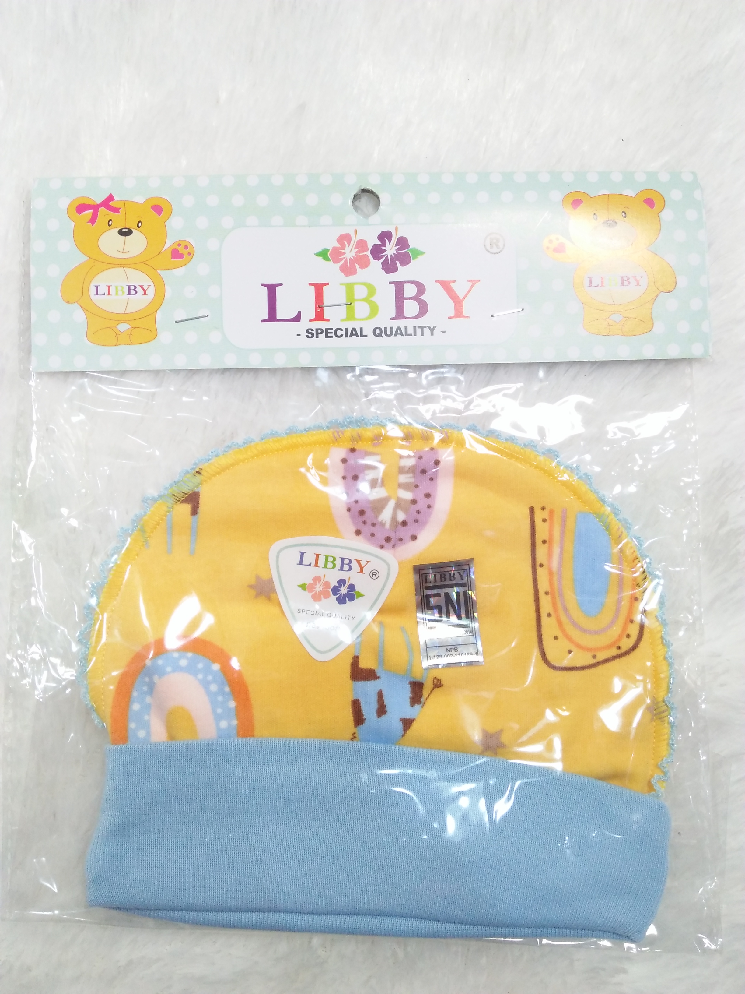 Topi Bulat LIBBY motif (KKZ)