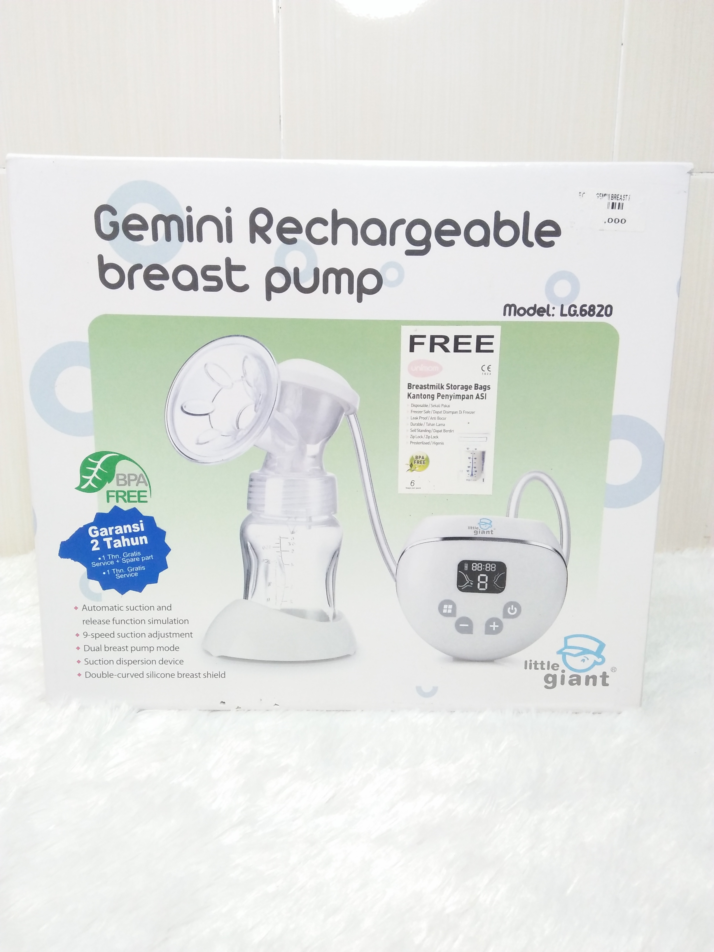 Breast Pump / pompa asi / pumping Electric LITTLE GIANT 'LG.6820' *Second