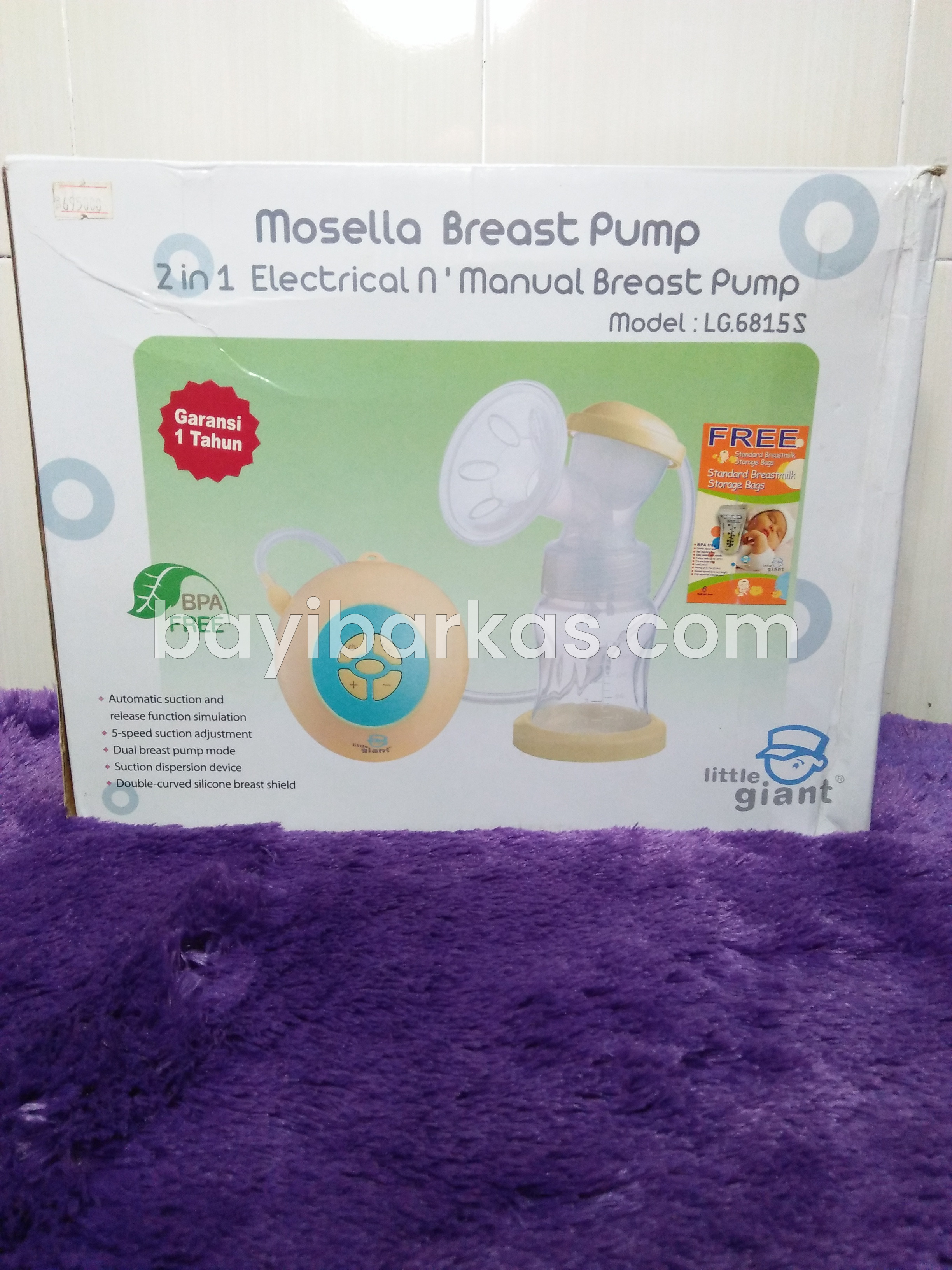 Breast Pump / pompa asi / pumping 2in1 LITTLE GIANT 'LG-6815 S' *Second