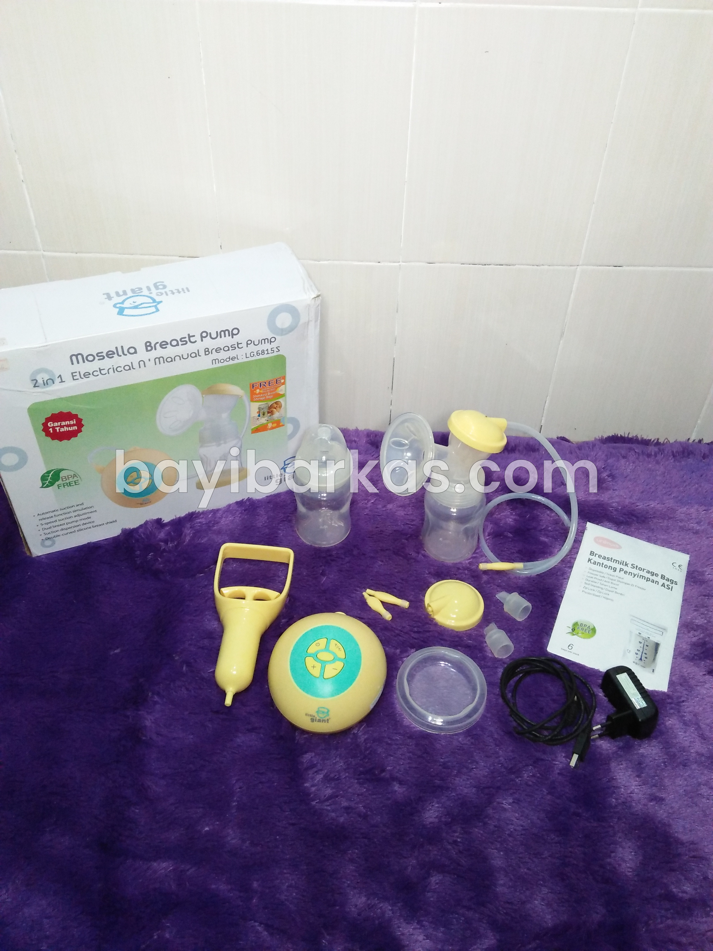 Breast Pump / pompa asi / pumping 2in1 LITTLE GIANT 'LG-6815 S' *Second