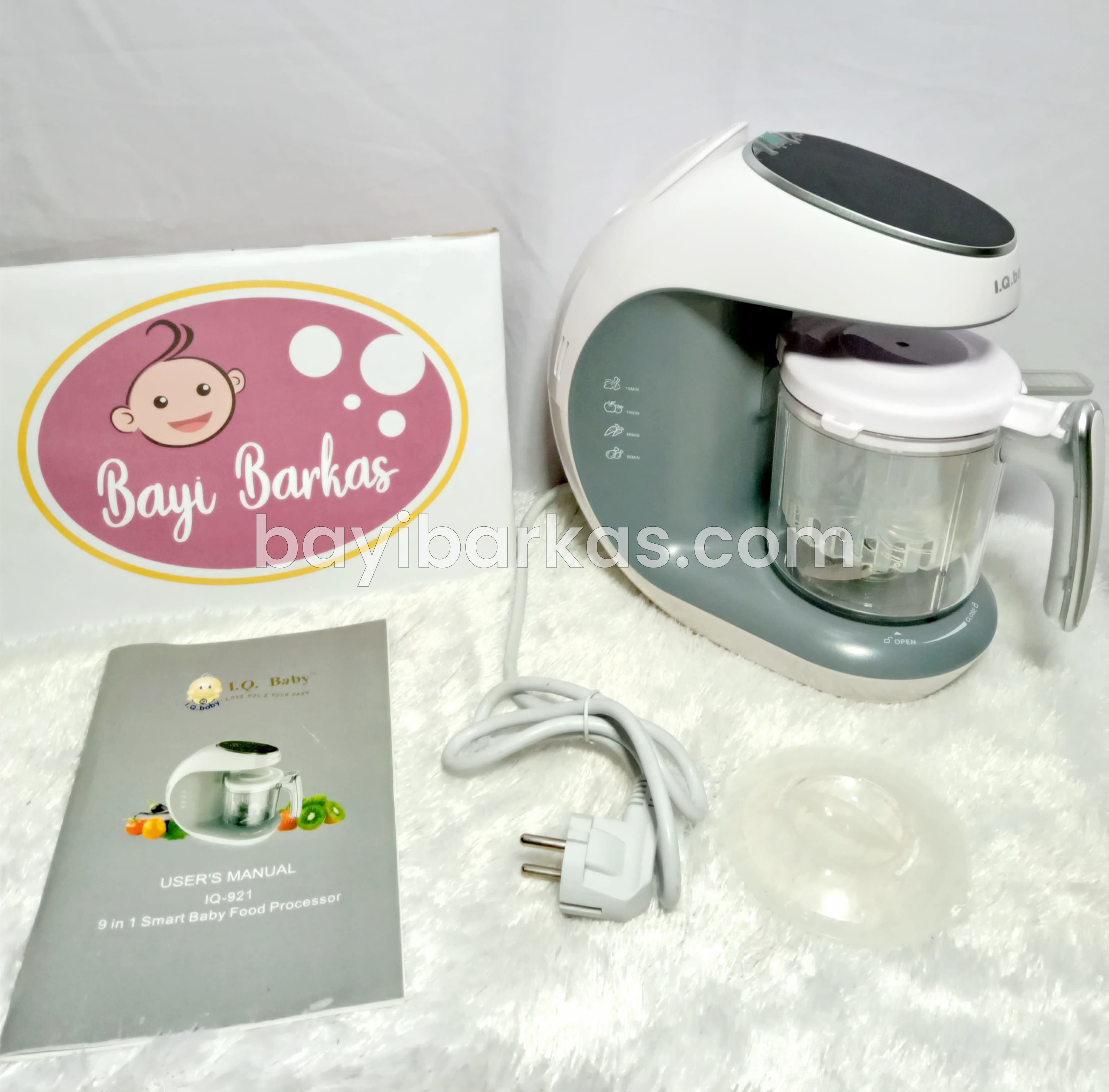 Food Processor 9in1 merk I.Q BABY 'IQ-921' *EX-KADO 