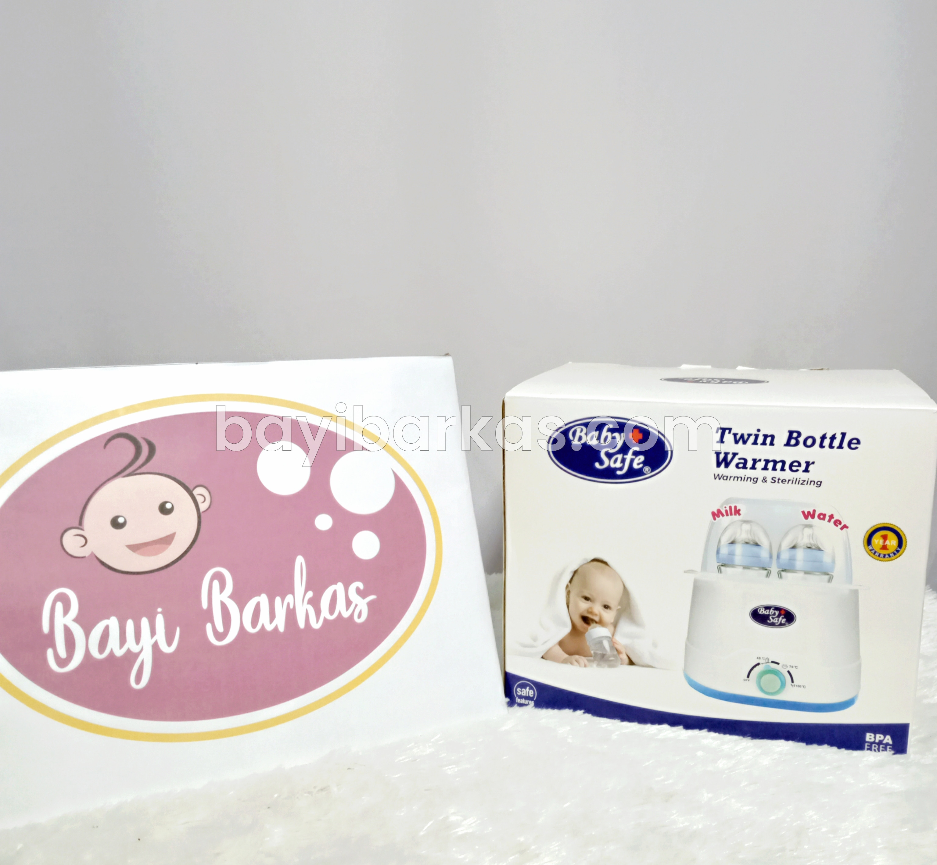 Warmer Twin Bottle merk BABY SAFE 'LB-216' *EX-KADO