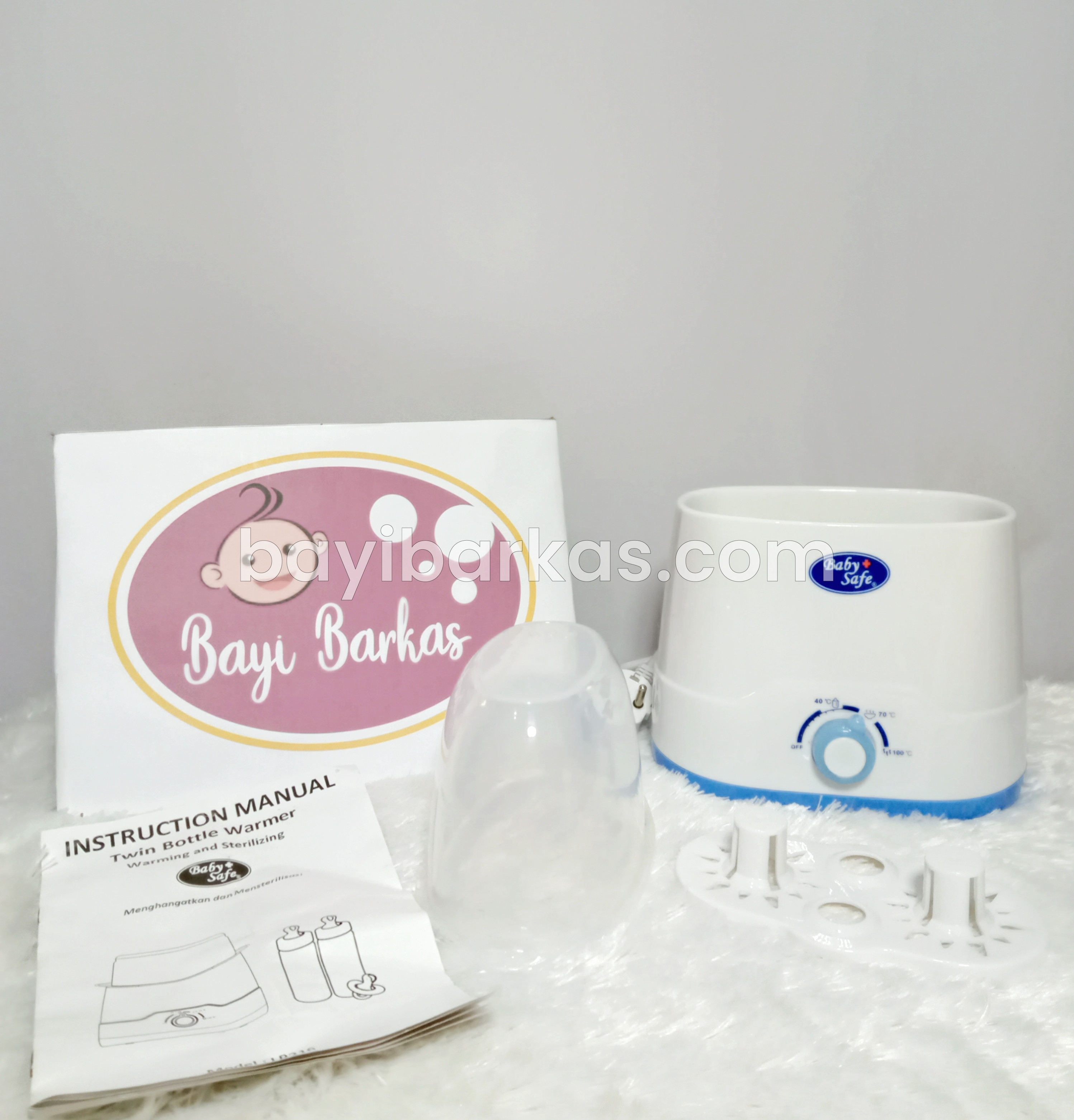 Warmer Twin Bottle merk BABY SAFE 'LB-216' *EX-KADO